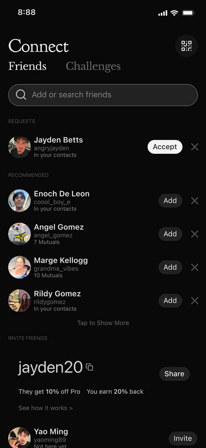 Connect becomes Find, before